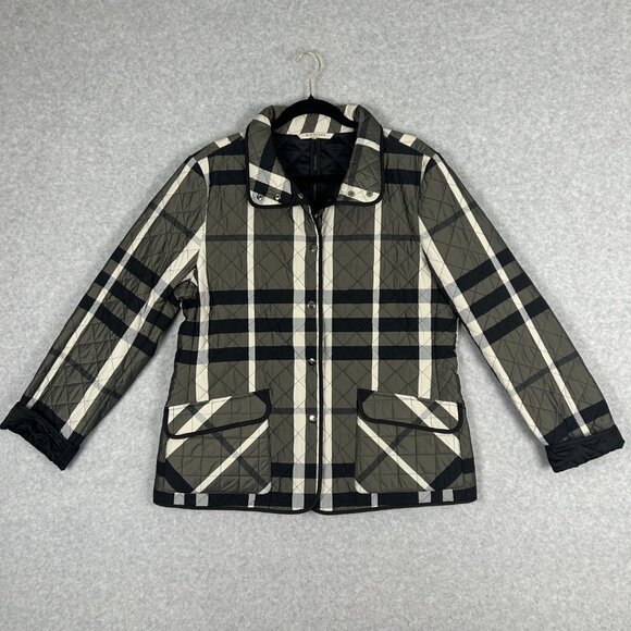 Burberry Black and Cream Checkered Utility Jacket - Picture 2 of 12